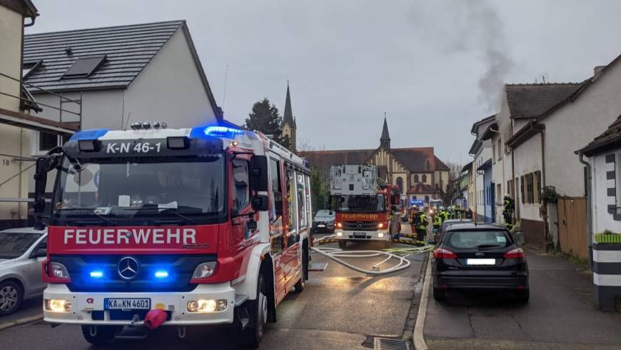 Zimmerbrand im Ortsteil Karlsdorf konnte schnell gelöscht werden