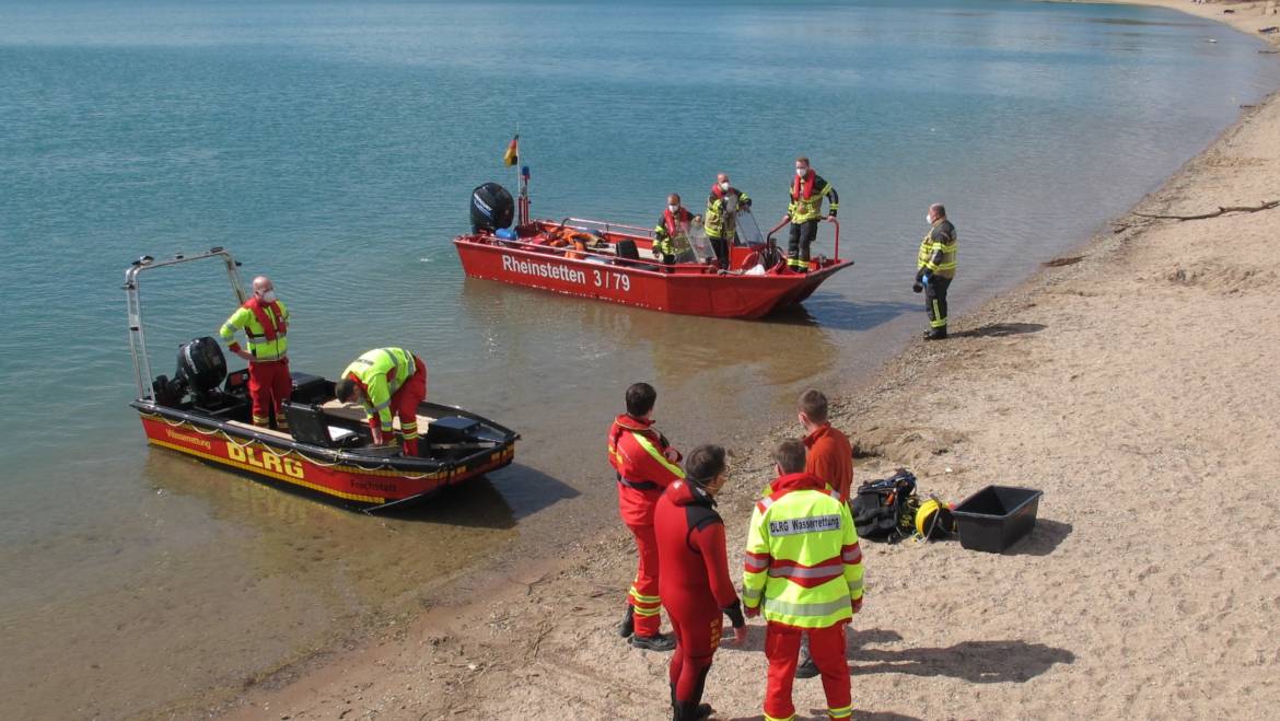 Personensuche am Epplesee in Rheinstetten