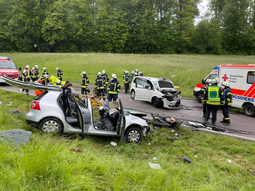 Schwerer Unfall auf der B 293 zwischen Bretten-Diedelsheim und Dürrenbüchig