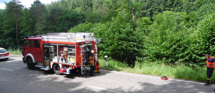 Tödlicher Verkehrsunfall auf der Landesstraße zwischen Marxzell und Bad Herrenalb