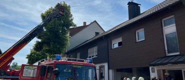 Brand in Einfamilienhaus